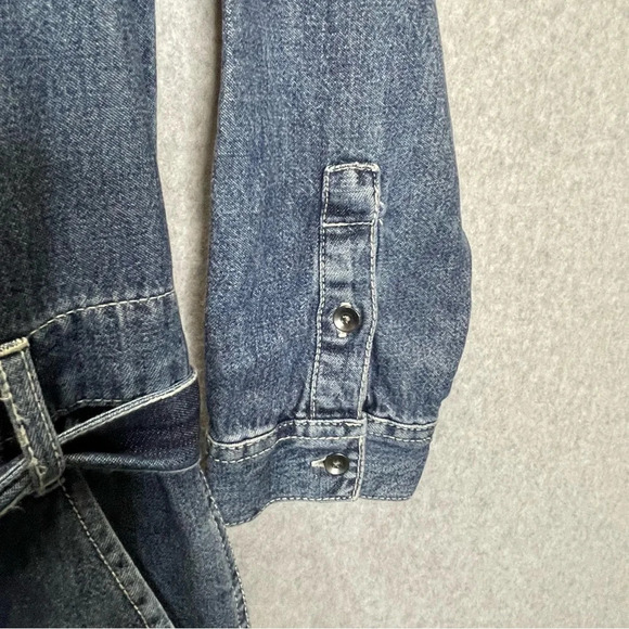 Gap Utility Denim Y2K Wide Leg Medium Indigo Jumpsuit - Picture 5 of 9